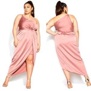 New! City Chic Sensual Dress‎ baby blush pink women's plus size 20